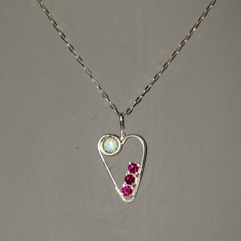 Handmade Sterling Silver Heart Necklace